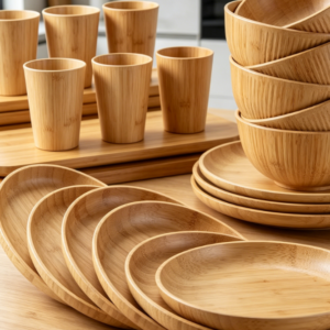 Wheat Straw Tableware Set (Dishwasher & Microwave-Safe)